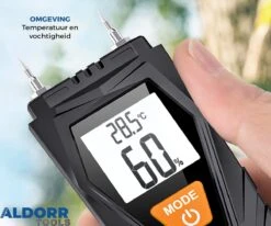 ALDORR Tools - Vochtmeter - Vochtigheidsmeter Voor Hout/wanden/bouwmateriaal - Incl 2x AAA Batterijen - LCD Display -Makita Winkel 1200x1000 22