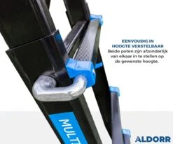 ALDORR Professional - Multiladder Uitschuifbare Vouwladder 4x4 - 4,00 Meter -Makita Winkel 1200x1000 37