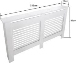 Radiatorombouw - Verwarmingsombouw - Radiatoromkasting - 152 Cm X 82 Cm - Wit -Makita Winkel 1200x1001 12