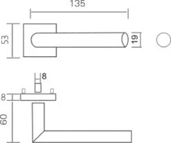 Slotman Solutions Mat Zwarte Deurklink RVS Met Vierkante Rozet En Cilindergat - Deurkruk Zwart Voor Stijlvolle En Elegante Uitstraling -Makita Winkel 1200x1001 9