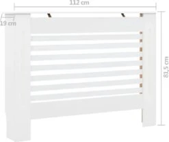 VidaXL Radiatorombouw 112x19x81.5 Cm MDF Wit 30 VidaXL Radiatorombouw 112x19x81.5 Cm MDF Wit -Makita Winkel 1200x1004 11