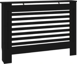 VidaXL Radiatorombouw 112x19x81 Cm MDF Zwart