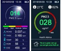 WesGoodz DM72B Co2 Meter - Luchtkwaliteit Meter - Draagbare Co2 Meter - Co2 Meter Voor School - Luchtvochtigheidsmeter - Tempratuur - Fijnstof Meter - NDIR Sensor - Formaldehyde Meter -Makita Winkel 1200x1006 9
