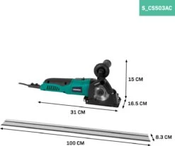 VONROC Mini Cirkelzaag / Invalzaag 500W - Ø85mm – Met Geleiderail – Variabele Snelheid - Incl. 3 Zaagbladen -Makita Winkel 1200x1007 3