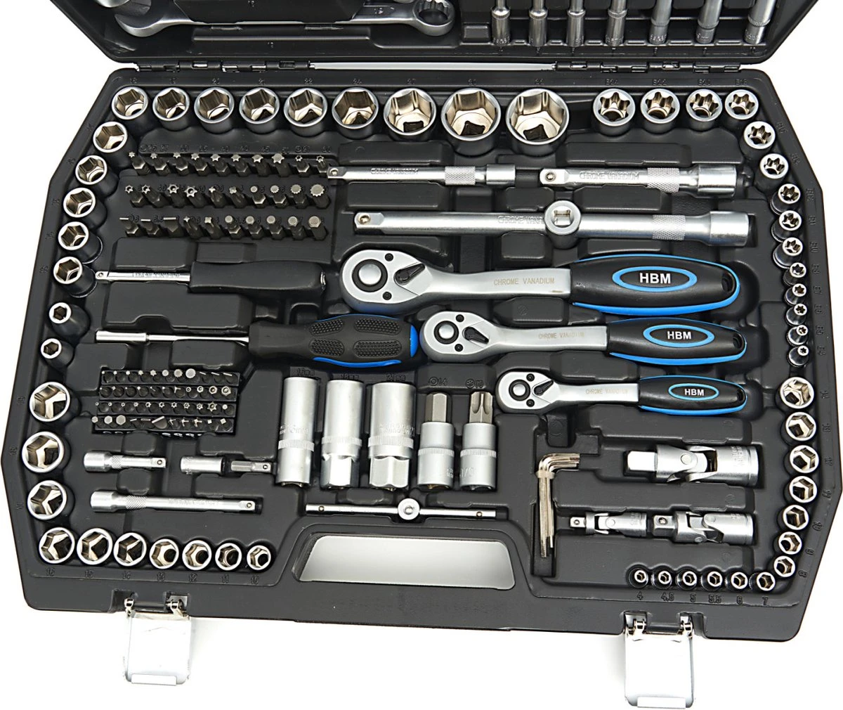 216 Delige Professionele Doppenset Metrische Maten 7 216 Delige Professionele Doppenset Metrische Maten - Afbeelding 5