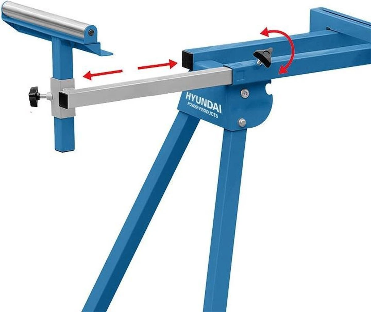 Hyundai Universeel Opvouwbaar Stalen Onderstel Voor Afkortzaag-machine 5 Hyundai Universeel Opvouwbaar Stalen Onderstel Voor Afkortzaag-machine - Afbeelding 3