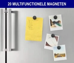 Nordevik® Set Magneten - 20 Stuks - 20 X 5 Mm - Radiatormagneten - Donkergrijs - Geschikt Voor Radiatorfolie -Makita Winkel 1200x1020 12