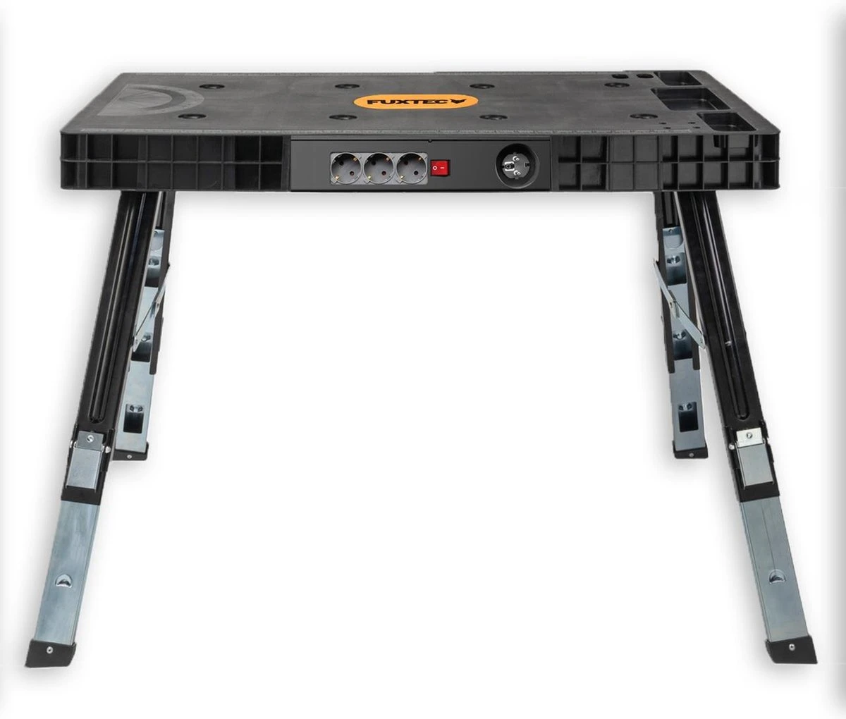 FUXTEC Werkbank - 5in1 - Universele Werkbank, Werkplatform, Steiger, Zaagbok, Transportrol En Werkplaatsrolbord In één - FX-WB 9 FUXTEC Werkbank - 5in1 - Universele Werkbank, Werkplatform, Steiger, Zaagbok, Transportrol En Werkplaatsrolbord In één - FX-WB - Afbeelding 7