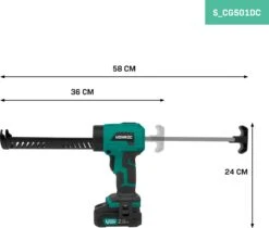 VONROC Accu Kitspuit 20V - Duwkracht 1.18kN/120kg - Met Variabele Snelheidsregeling - Geschikt Voor Alle Gangbare Kitpatronen - Incl. 2.0Ah Accu En Snellader -Makita Winkel 1200x1021 9
