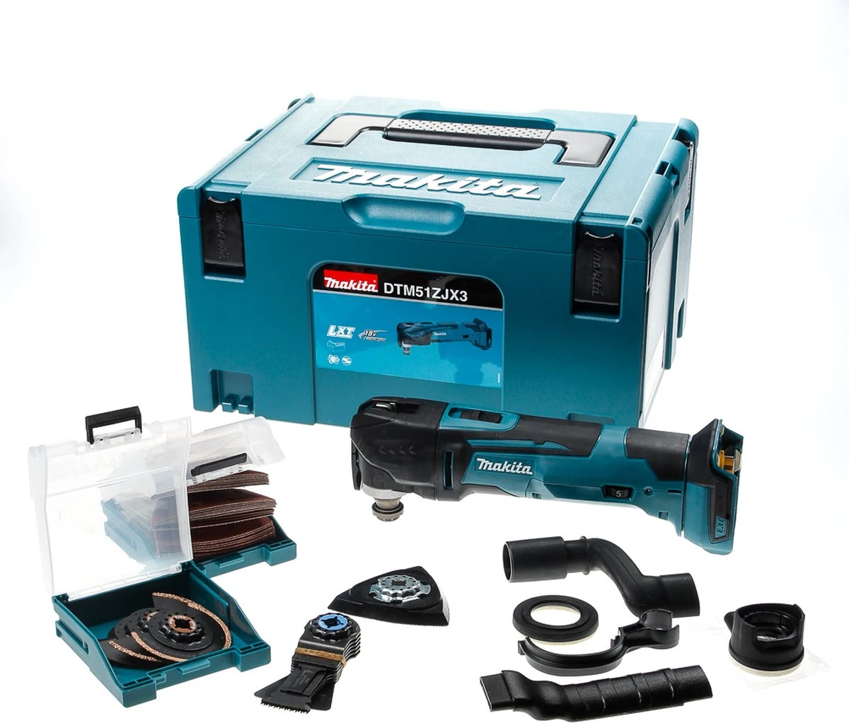 Makita DTM51ZJX3 Multitool - Oscillerend - 18 V - Incl. Koffer En 16 Accessoires - Losse Body (geleverd Zonder Accu En Lader) 10 Makita DTM51ZJX3 Multitool - Oscillerend - 18 V - Incl. Koffer En 16 Accessoires - Losse Body (geleverd Zonder Accu En Lader) - Afbeelding 8