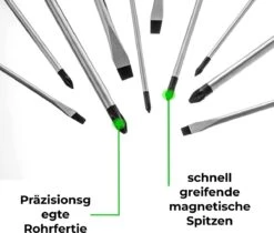 TOOLZILLA 10-delige Magnetische Schroevendraaierset Voor Alle Toepassingen - 3 Verschillende Modellen Voor Doe-het-zelvers, Met Platte Punt En Kruispunt Van Hoogwaardig Chroom-vanadium. -Makita Winkel 1200x1022 5