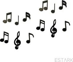 ESTARK® Muziek Magneten - 12 STUKS - Muzikale Magneten - Keukenmagneten - Magneetbord - Magneet - Muzieknoten - Noten - Muziek - Koelkast - Whitebord - Magneetjes - Muziekmagneet -Makita Winkel 1200x1024 4