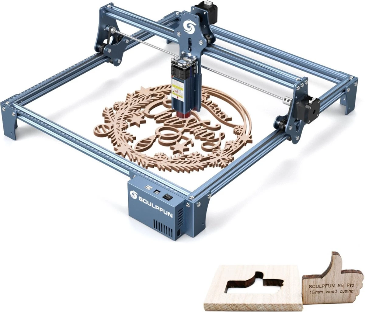 Sculpfun S9 Pro - Laser Cutter Met Ultra Dunne Laser - Laser Graveermachine - Laser Engraver - Hoge Precisie Snijmachine 5.5W 90W - Volledige Set - Snijvlak 410x420mm - 3kg 3 Sculpfun S9 Pro - Laser Cutter Met Ultra Dunne Laser - Laser Graveermachine - Laser Engraver - Hoge Precisie Snijmachine 5.5W 90W - Volledige Set - Snijvlak 410x420mm - 3kg
