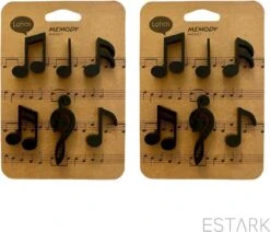 ESTARK® Muziek Magneten - 12 STUKS - Muzikale Magneten - Keukenmagneten - Magneetbord - Magneet - Muzieknoten - Noten - Muziek - Koelkast - Whitebord - Magneetjes - Muziekmagneet -Makita Winkel 1200x1029 1