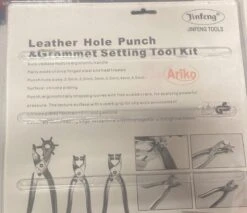 Ariko Revolvertang 203-delige Set - Ponstang - Oogjestang - Ringetjestang - Gaatjestang - Zeilringtang - Drukknooptang - Riemen & Leer - Met Benodigdheden -Makita Winkel 1200x1033 10