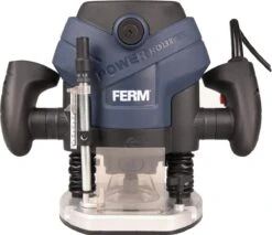 FERM Bovenfrees - 1300W - Stofzuiger Adapter - Ingebouwde LED Werkverlichting - Incl. 6-delige Freesset, Parallel- En Sjabloongeleider -Makita Winkel 1200x1035 1