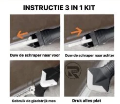 REPUS 2.0 3-in-1 Kit Schraper | Kitspatel | Siliconen Kit Verwijderaar | De Ultieme Tool Voor Kit Verwijderen En Zetten Van Strakke Randen | Musthave | Cadeau |Mannen|Laslijm |lijmresidue Schraper | Naad Reparatie Tool| -Makita Winkel 1200x1036 14