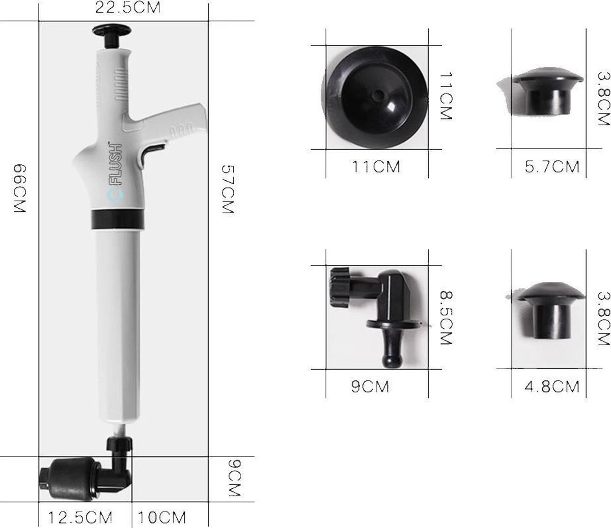CFlush™ Hoge Druk Ontstopper - Incl. Schoonmaak Handschoenen 4 CFlush™ Hoge Druk Ontstopper - Incl. Schoonmaak Handschoenen - Afbeelding 2
