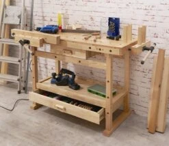 Westfalia Werkbank HB2 1220 X 495 X 840 Mm -Makita Winkel 1200x1038 8