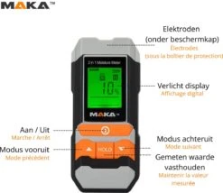 MAKA 2 In 1 Digitale Vochtmeter - Voor Hout En Bouwmaterialen -Makita Winkel 1200x1039 8