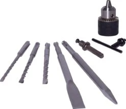 VONROC Boorhamer 800W – 3 Joule – SDS Plus – 4 Functies – Incl. Tandkransboorkop En Accessoires -Makita Winkel 1200x1040