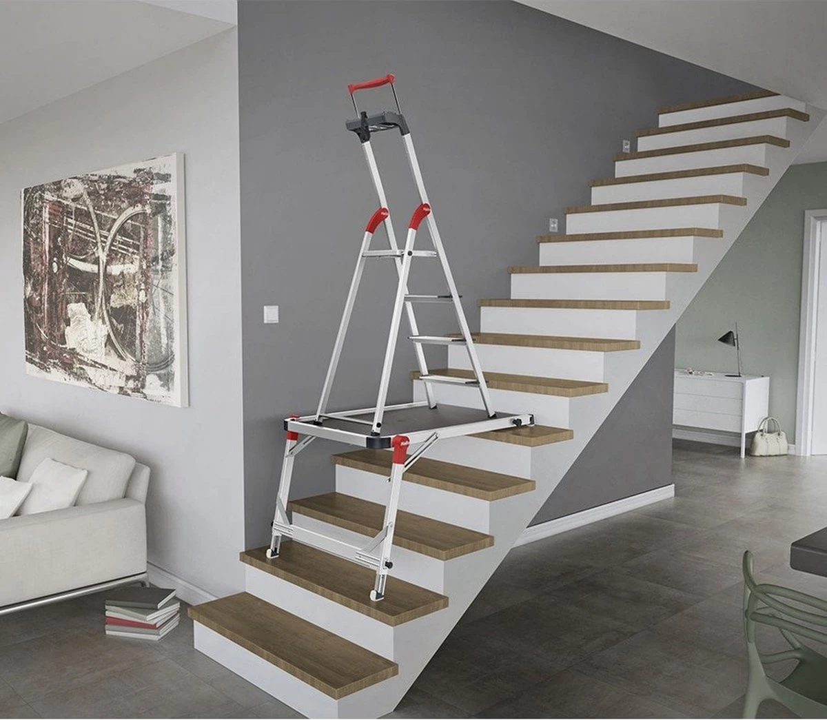 Hailo TP1- Platform Voor Trappen - Anti Slip - 90x57 Cm 8 Hailo TP1- Platform Voor Trappen - Anti Slip - 90x57 Cm - Afbeelding 6