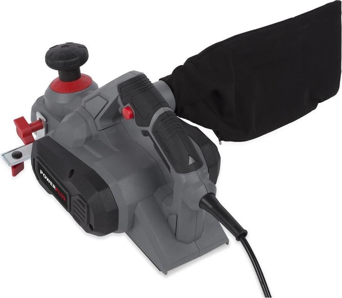 Powerplus POWE80030 Schaafmachine - 900W - Zijgeleider - Schaafdiepteinstelling - Opvangzak - Incl. 2 Messen 6 Powerplus POWE80030 Schaafmachine - 900W - Zijgeleider - Schaafdiepteinstelling - Opvangzak - Incl. 2 Messen - Afbeelding 4