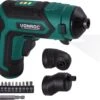 VONROC Accu Schroefmachine – 4V – Incl. Bithouder, Excentrisch En Haaks Opzetstuk, Bitset & Lader -Makita Winkel 1200x1046 4