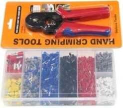 Slebus Tools - Adereindhulstang Incl. 1200 Adereindhulzen - Krimptang - Kabelschoentang - 0.25/10mm² -Makita Winkel 1200x1051 8