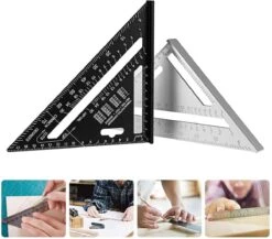 Detepo Winkelhaak - Timmerman Meet Driehoek - Blokhaak Gemaakt Van Metaal - Speed Square - 5 In 1 Gradendriehoek -Makita Winkel 1200x1055 6