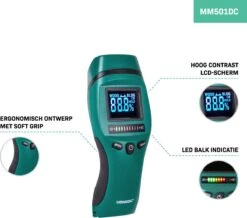 VONROC PRO Vochtmeter – Professioneel Gebruik – Accuraat – Hoog Contrast LCD Met Achtergrondverlichting -Makita Winkel 1200x1057 6