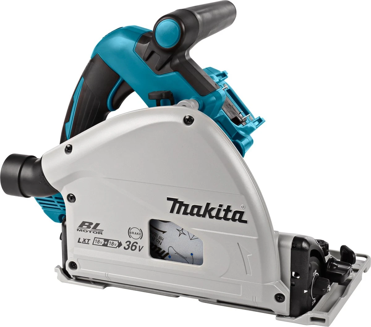 Makita DSP600ZJ2 Accu Invalzaag LXT 2x18V - Geleiderail En Tas - Zonder Accu's En Lader 3 Makita DSP600ZJ2 Accu Invalzaag LXT 2x18V - Geleiderail En Tas - Zonder Accu's En Lader
