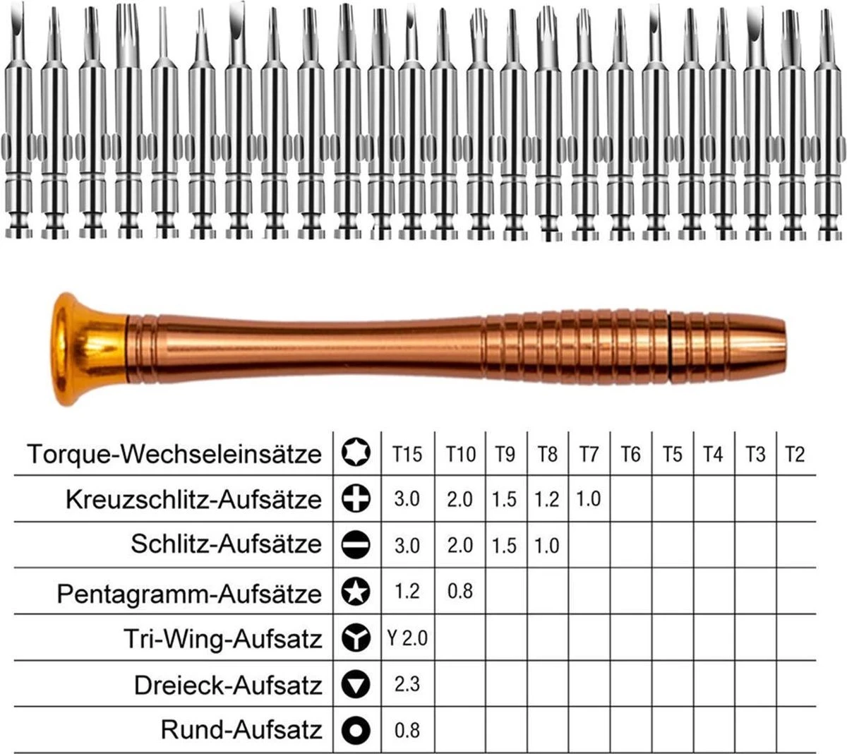 Precisie Pentalobe Torx Schroevendraaierset - Schroevendraaier Bitset T2 T3 T4 T5 T6 T7 T8 T10 T15 - Horloge & Smartphone Laptop Apple Macbook IPhone Screwdriver Gereedschap Set - 25-Delig 6 Precisie Pentalobe Torx Schroevendraaierset - Schroevendraaier Bitset T2 T3 T4 T5 T6 T7 T8 T10 T15 - Horloge & Smartphone Laptop Apple Macbook IPhone Screwdriver Gereedschap Set - 25-Delig - Afbeelding 4