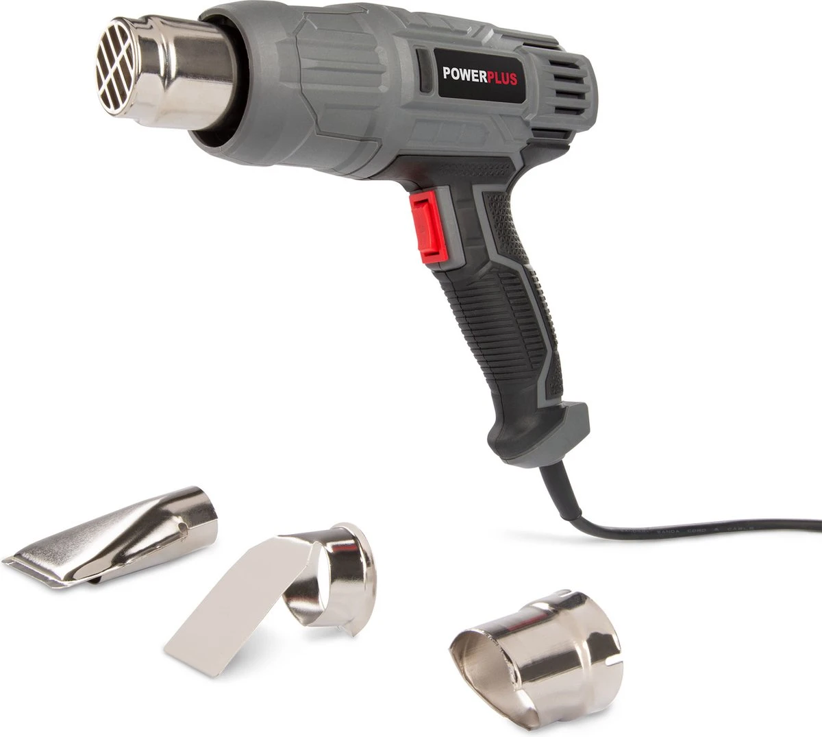 Powerplus POWE80042 Heteluchtpistool - 2000W - 3 Mondstukken 3 Powerplus POWE80042 Heteluchtpistool - 2000W - 3 Mondstukken