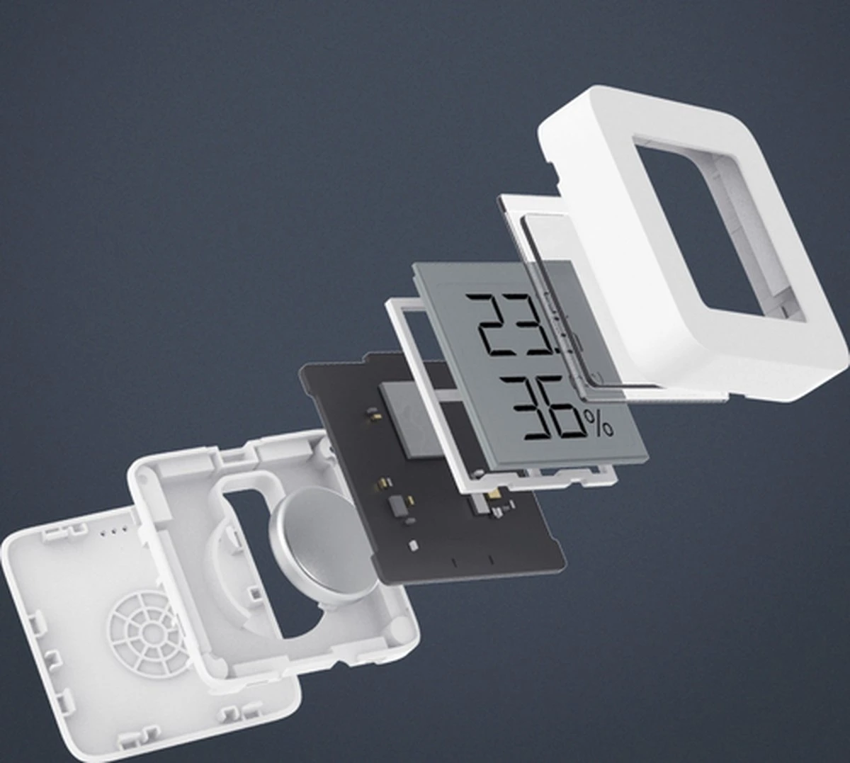 Xiaomi Mi - Temperatuurmeter En Vochtmeter - Wit 16 Xiaomi Mi - Temperatuurmeter En Vochtmeter - Wit - Afbeelding 14