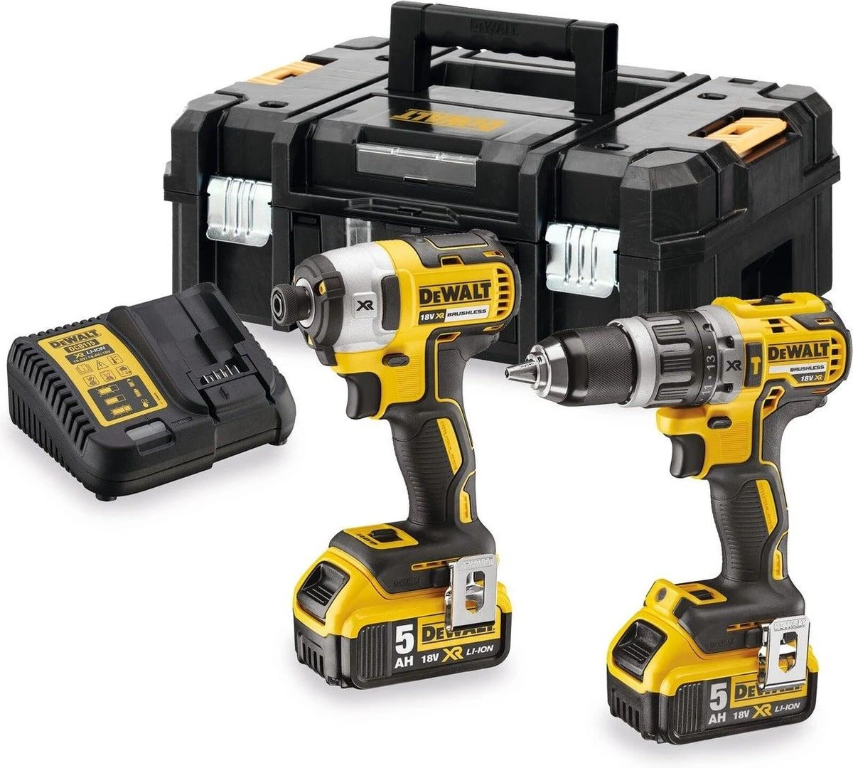 DeWalt DCK266P2T Combiset - Accu Klop-/Schroefboormachine + Accu Slagschroevendraaier - 18V 5.0Ah XR Li-ion 3 DeWalt DCK266P2T Combiset - Accu Klop-/Schroefboormachine + Accu Slagschroevendraaier - 18V 5.0Ah XR Li-ion