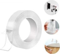 Merkloos 3 Meter - Magic Tape - Nano Tape - Herbruikbaar - Dubbelzijdig Plakband - Magic Nanotape - Montage - Gekko Grip -Makita Winkel 1200x1085 11