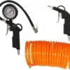Wolpertech Blaasgereedschapset 3-delig Bandenpomp/Blaaspistool/Luchtslang