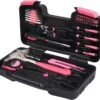 Toolsforwoman-Gereedschapkoffer Voor Vrouwen-Roze-39 Delig-gereedschap-hobby-sinterklaas Cadeau-kerstcadeau