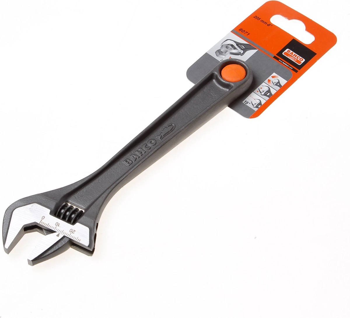 Bahco 8071 80-serie Verstelbare Moersleutel - 27mm - 205mm 3 Bahco 8071 80-serie Verstelbare Moersleutel - 27mm - 205mm