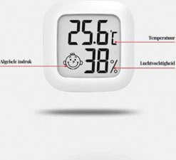 Temperatuur- En Luchtvochtigheidsmeter - Inclusief Batterij, Houder én Sticker - Digitale Hygrometer, Thermometer, Temperatuurmeter Voor Binnen, Digitaal Weerstation - Luchtvochtigheid Voor Planten Digitaal Meten -Makita Winkel 1200x1091 8