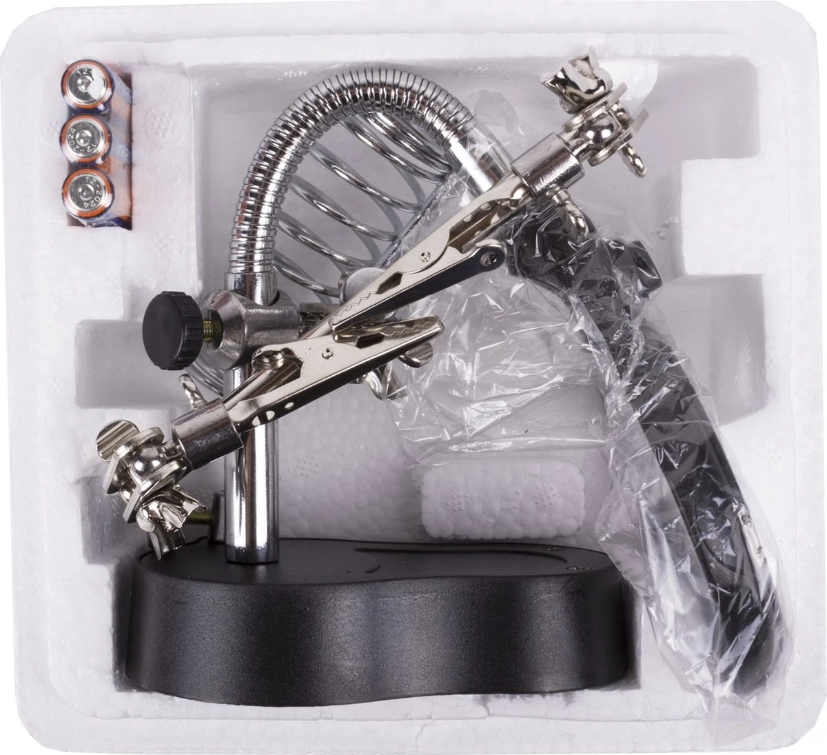 Benson Derde Handje Met LED Vergrootglas - Soldeerbout Houder 12 Benson Derde Handje Met LED Vergrootglas - Soldeerbout Houder - Afbeelding 10