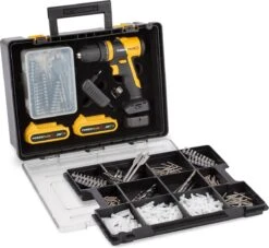 Powerplus POWXB10070 Accu Klopboormachine - 20V - Brushless - Snelspanboorkop - Incl. 2 X 1,5Ah Accu, Lader, 362 Accessoires En Gereedschapskoffer - Boormachine Voor Beton, Hout En Staal -Makita Winkel 1200x1104 1