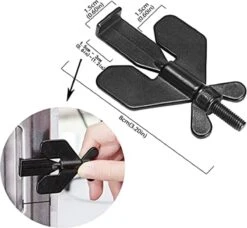 Merkloos Draagbare Deurslot - Deurslot - Deurslot Voor Stompe Deuren - Anti-inbraak - Anti-diefstal - Veiligheid - Thuis - Hotel - Reizen - Deur Lock - RVS - Deur Stopper - Kindveilig -Makita Winkel 1200x1106 14