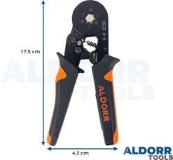 ALDORR Adereindhulstang Zeskante Persing - Krimptang - 0,25 Tot 6 Mm2 (AWG 23 Tot 10) -Makita Winkel 1200x1107 12