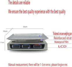 Imtex Marktweegschaal 40 KG - Horeca Weegschaal - Digitale Prijs Weegschaal - 5G Tot 40KG - Oplaadbare Accu -Makita Winkel 1200x1118 7