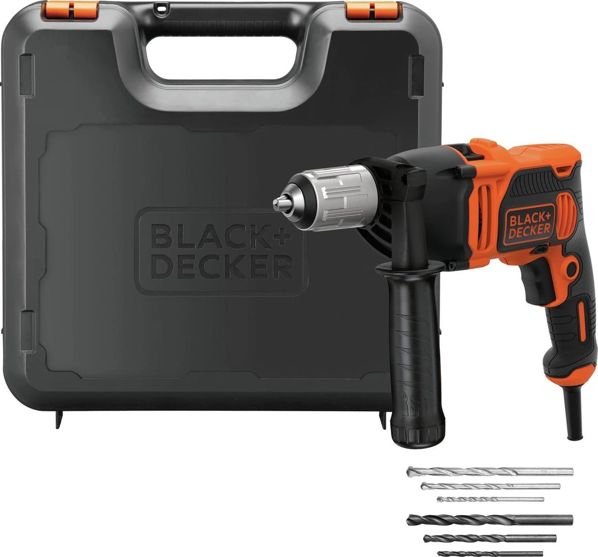 Black & Decker BLACK+DECKER BEH850K-QS Klopboormachine - 850W - 1 Snelheid - Incl. Koffer En Boren 3 Black & Decker BLACK+DECKER BEH850K-QS Klopboormachine - 850W - 1 Snelheid - Incl. Koffer En Boren
