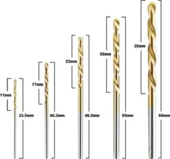 Boxus Borenset - 50 Stuks - HSS Boren - Spiraalboren 1/1.5/2/2.5/3 Mm - Geschikt Voor Staal, Aluminium, Koper, Hardhout Of Kunststof - Metaal Boor -Makita Winkel 1200x1122 2