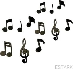 ESTARK® Muziek Magneten - 12 STUKS - Muzikale Magneten - Keukenmagneten - Magneetbord - Magneet - Muzieknoten - Noten - Muziek - Koelkast - Whitebord - Magneetjes - Muziekmagneet -Makita Winkel 1200x1122 9