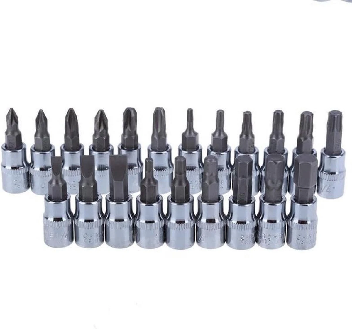 Merkloos Professionele 46-Delige Dopsleutel Set -Met Momentsleutel Ratel & Verlengstuk - Doppendoos Torx/Inbus/Hex/Kruiskop Bit Doppen Set - Hoogwaardig Chroom-vanadiumstaal -1/4" Inch -Met Koffer- Vaderdagset - Gereedschapset - Handgereedschap -Dopsleutelset 5 Merkloos Professionele 46-Delige Dopsleutel Set -Met Momentsleutel Ratel & Verlengstuk - Doppendoos Torx/Inbus/Hex/Kruiskop Bit Doppen Set - Hoogwaardig Chroom-vanadiumstaal -1/4" Inch -Met Koffer- Vaderdagset - Gereedschapset - Handgereedschap -Dopsleutelset - Afbeelding 3